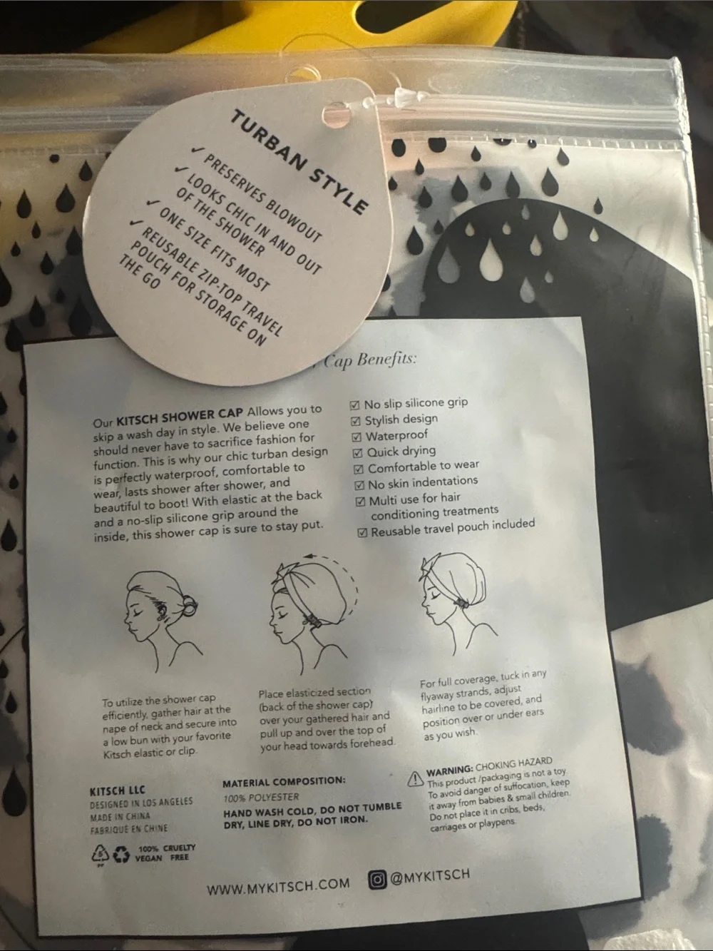 Kitsch shower cap